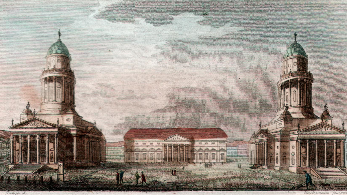 Berliner Nationaltheater auf dem Gendarmenmarkt im Jahr 1802